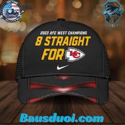 2023 AFC West Champions 8 Straight For Kanas City Chiefs 3D Cap