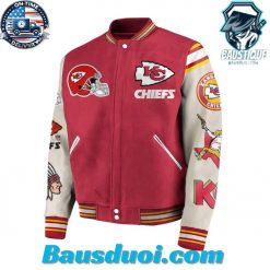 Chiefs Never Retreat Never Surrender Red Design Baseball Jacket