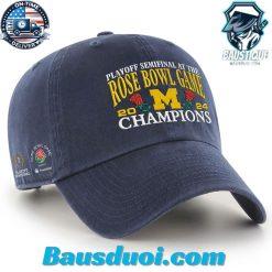 College Football Playoff 2024 Rose Bowl Champions Michigan Wolverines Adjustable Hat