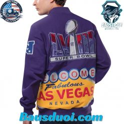 G-III Sports by Carl Banks Super Bowl LVIII Purple Dynasty Baseball Jacket