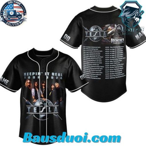 Keepin It Real Tour 2024 Black Baseball Jersey
