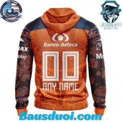 Liga Mx Club Puebla Specialized Team Jersey With Aztec Design Customized Hoodie V0222