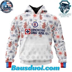 Liga Mx Cruz Azul Specialized Team Jersey With Aztec Design Customized Hoodie V0222