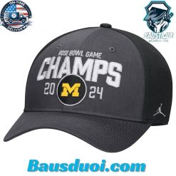 Michigan Wolverines Football Playoff 2024 Rose Bowl Champions Jordan Brand Adjustable Hat