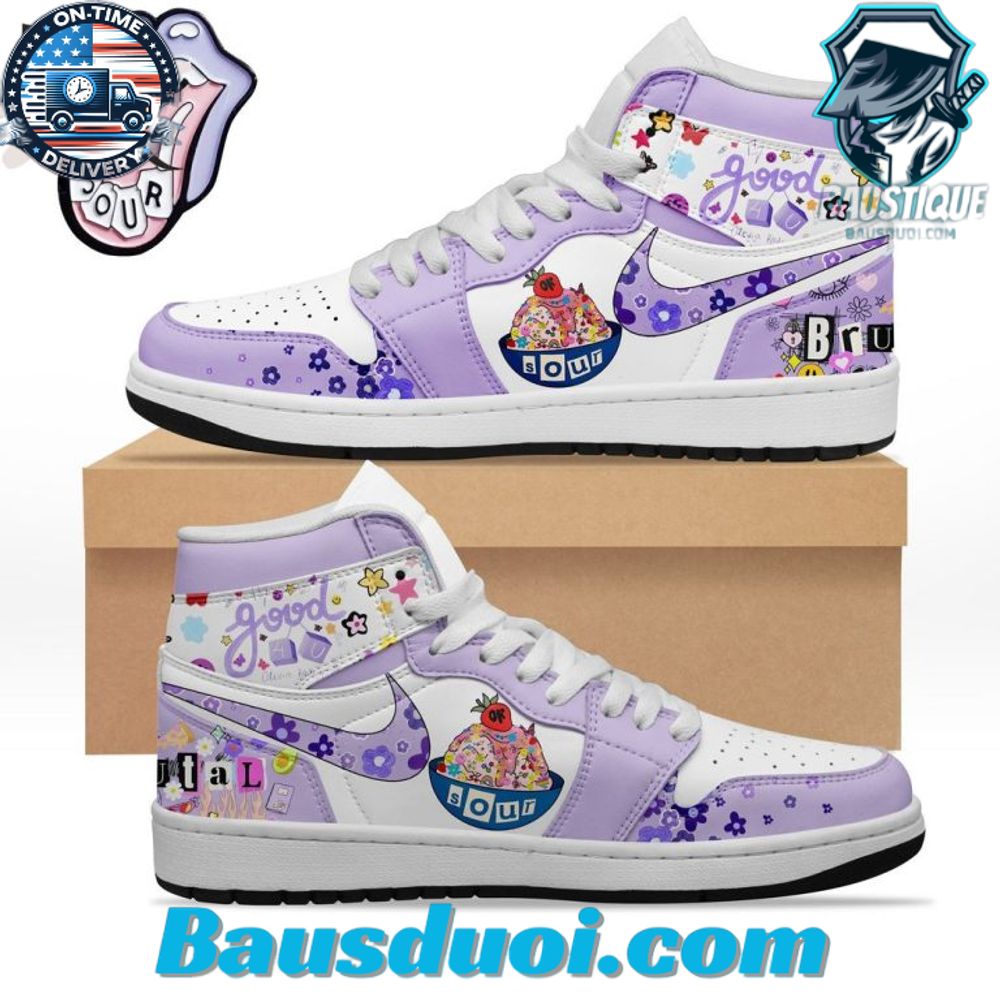 Olivia Rodrigo Brutal Air Jordan 1 Sneakers Hightop - Bausduoi