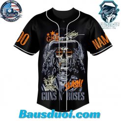 Personalized Guns N Roses Black Design Baseball Jersey