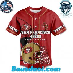 Sf49 San Francisco Faithul Red Skull Design Baseball Jersey