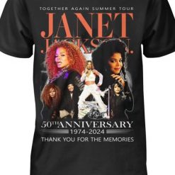 Together Again Summer Tour Janet Jackson 50th Anniversary 1974 – 2024 Thank You For The Memories T-Shirt