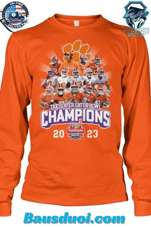 Taxslayer Gator Bowl Champions 2023 Clemson Tigers T-Shirt