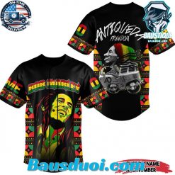 Bob Marley Love Freedom Customized Baseball Jersey