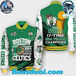 Boston Celtics 17 Time NBA Finals Champions Baseball Jacket