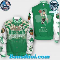 Boston Celtics Bleed Green Baseball Jacket