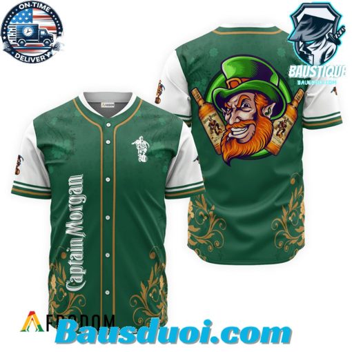Captain Morgan St. Patrick’s Day Leprechaun Baseball Jersey