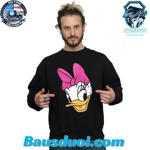 Disney Daisy Duck Head Painted Sweatshirt