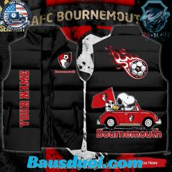 English Premier League Bournemouth Snoopy Name For Fans Sleeveless Jacket