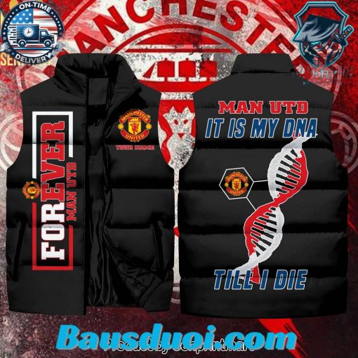 English Premier League Manchester United It Is My Dna Till I Die Hot Outfit Sleeveless Jacket