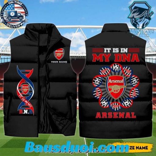 English Premier League My Dna Arsenal Hot Fashion Sleeveless Jacket