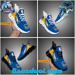 Golden State Warriors NBA Personalized Max Soul Sneakers
