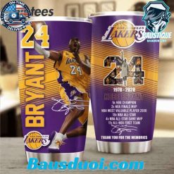 Kobe Bryant 24 LA Lakers 1978-2020 Thank You For The Memories Tumbler