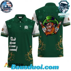Miller Lite St. Patrick’s Day Leprechaun Polo Shirt
