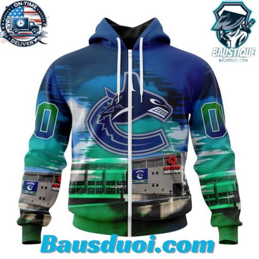 NHL Vancouver Canucks Design Rogers Arena Hoodie