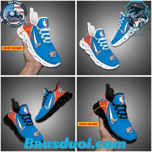 Oklahoma City Thunder NBA Personalized Max Soul Sneakers