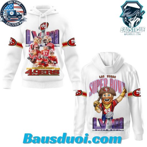 SF 49ers Super Bowl LVIII Mascot Hoodie