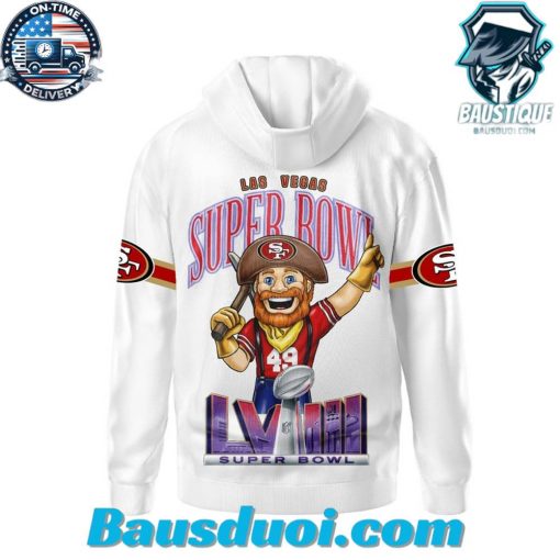 SF 49ers Super Bowl LVIII Mascot Hoodie