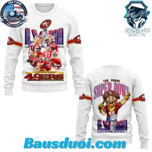 SF 49ers Super Bowl LVIII Mascot Hoodie