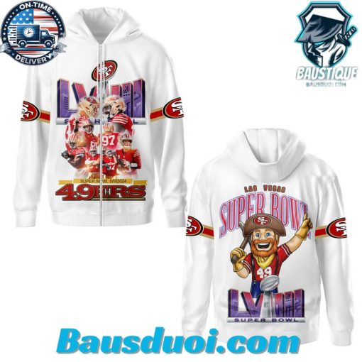 SF 49ers Super Bowl LVIII Mascot Hoodie