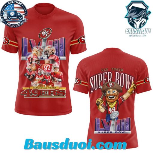 SF 49ers Super Bowl LVIII Mascot Hoodie