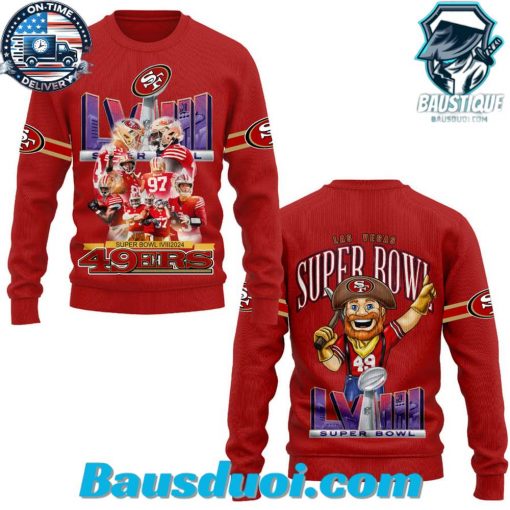 SF 49ers Super Bowl LVIII Mascot Hoodie