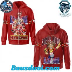 SF 49ers Super Bowl LVIII Mascot Hoodie