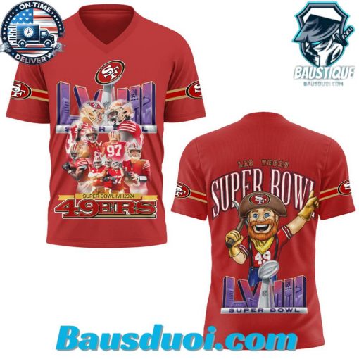SF 49ers Super Bowl LVIII Mascot Sweatshirt