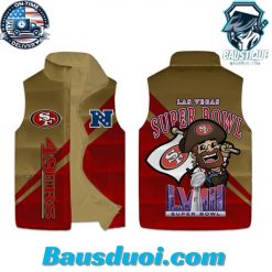 Sf 49ers Super Bowl LVIII in Vegas Sleeves Puffer Jacket