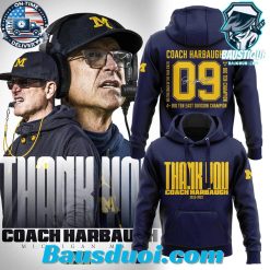 Special Thank You Coach Harbaugh Michigan Wolverines Football Hoodie Jogger Cap