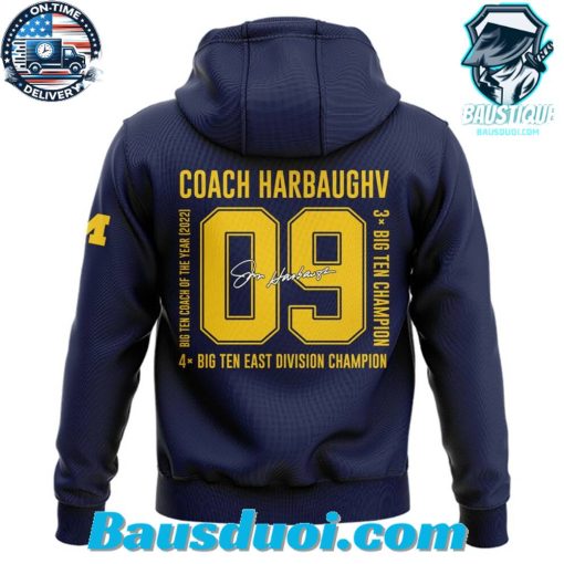 Special Thank You Coach Harbaugh Michigan Wolverines Football Hoodie Jogger Cap