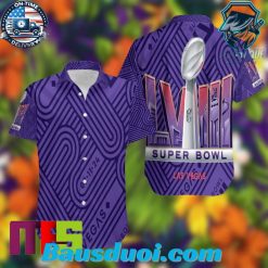 Super Bowl LVIII In Las Vegas 2024 Hawaiian Shirt