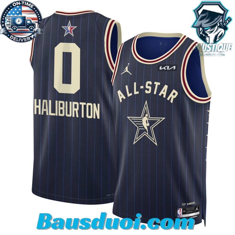 Tyrese Haliburton 0 2024 NBA All-Star Game Jersey Basketball - Bausduoi