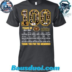 19242024 Centennial Celebration Boston Bruins Commemorative TShirt