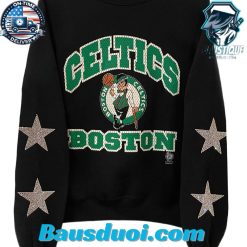 Boston Celtics NBA One of a KIND Vintage Sweatshirt with Crystal Star Design
