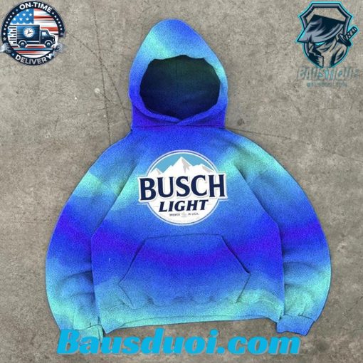 Busch Light Gradient Blue Arty Hoodie