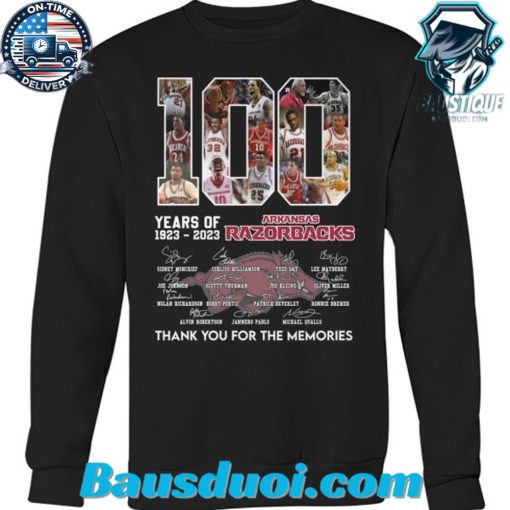 Century of Arkansas Razorbacks Commemorative T-Shirt