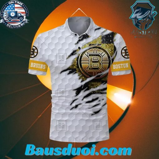 Golf Mix Boston Bruins CUSTOM Polo Shirt