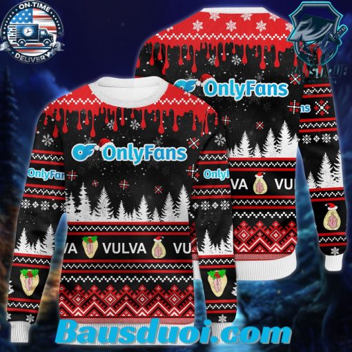 OnlyFans Vulva Christmas Ugly Sweater