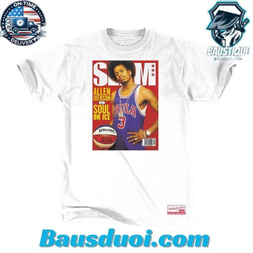 SLAM Allen Iverson Soul on Ice Philadelphia 76ers Tshirt