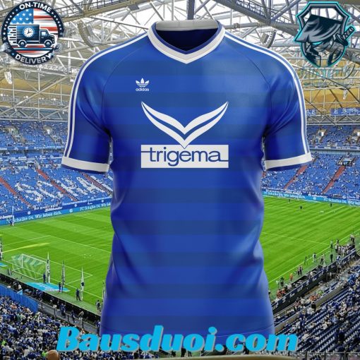 Schalke 04 1980-81 Home Kit Retro Shirt 3D