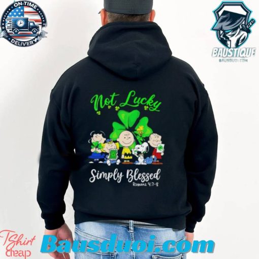 Snoopy and Friends not Lucky Simply Blessed St. Patrick’s Day shirt