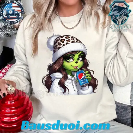 Taylor Swift Grinch Christmas Pepsi Sweatshirt 1 ZNgHT