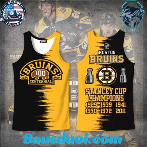 Boston Bruins Celebrating 100 Years Of Boston Bruins Apparels 3D Tshirt